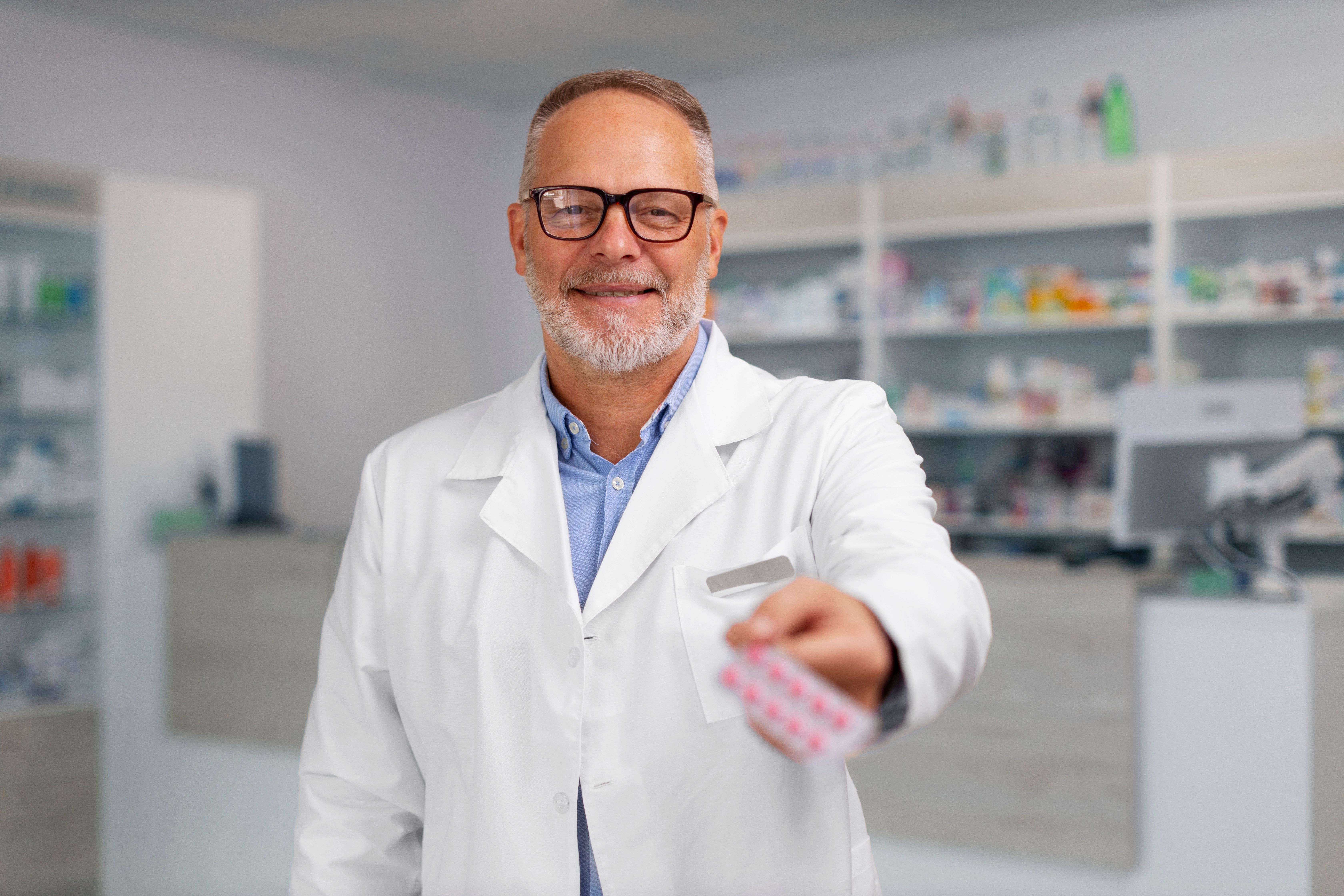 farmacéuticos trabajando